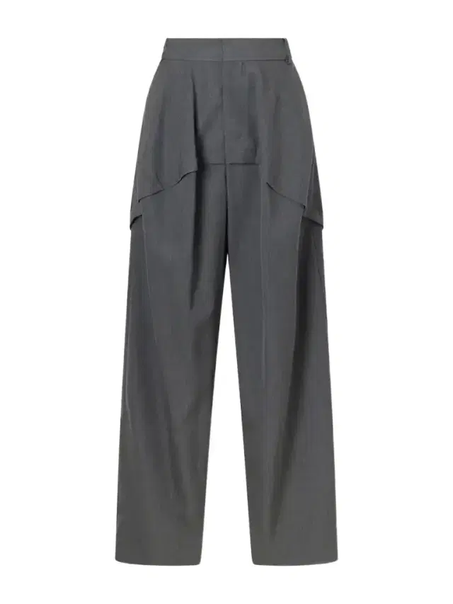 Loewe Logo-embroidered Tiered Wool Mid-rise Wide-leg Pants