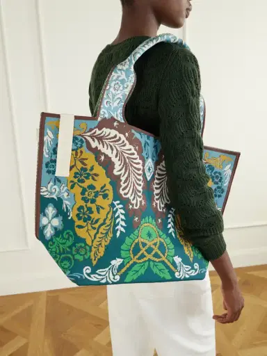 ALÉMAIS Florence Floral-jacquard Tote | Thumbnail 2