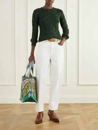 ALÉMAIS Florence Floral-jacquard Tote | Thumbnail 3