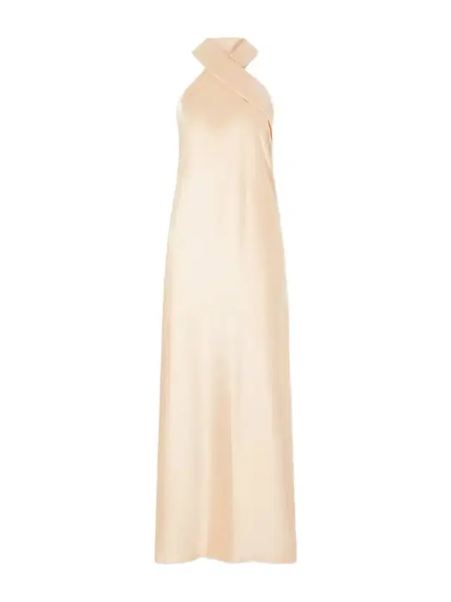 Galvan Pandora Satin Halterneck Midi Dress