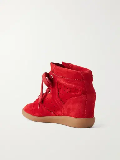 Isabel Marant Bobby Suede Wedge Sneakers | Thumbnail 3
