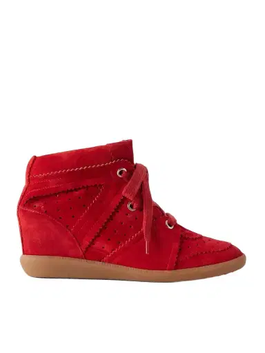 Isabel Marant Bobby Suede Wedge Sneakers | Thumbnail 1
