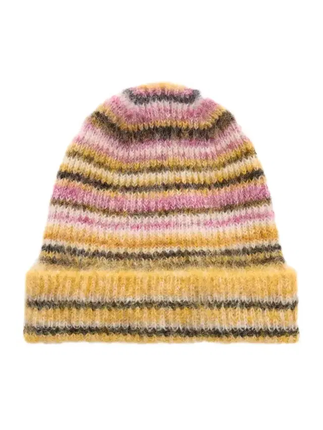 Isabel Marant Morenne Striped Mohair-blend Beanie