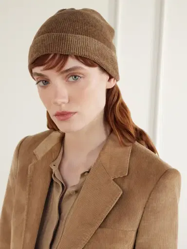 Gabriela Hearst Spire Ribbed Silk Beanie | Thumbnail 2