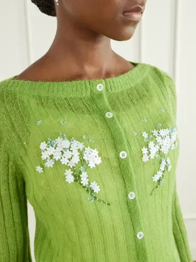 SHUSHU/TONG Embellished Knitted Cardigan | Thumbnail 4 SHUSHU/TONG Embellished Knitted Cardigan | Thumbnail 4