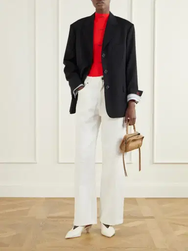 Loewe Logo-embroidered Ribbed-knit Turtleneck Sweater | Thumbnail 2