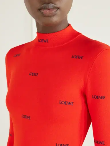 Loewe Logo-embroidered Ribbed-knit Turtleneck Sweater | Thumbnail 5