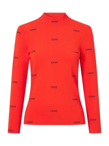 Loewe Logo-embroidered Ribbed-knit Turtleneck Sweater | Thumbnail 1