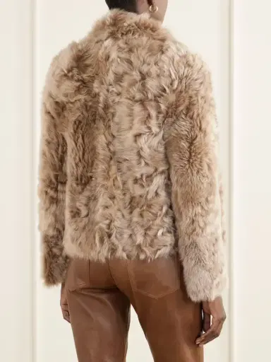 Yves Salomon Reversible Shearling And Leather Jacket | Thumbnail 4 Yves Salomon Reversible Shearling And Leather Jacket | Thumbnail 4