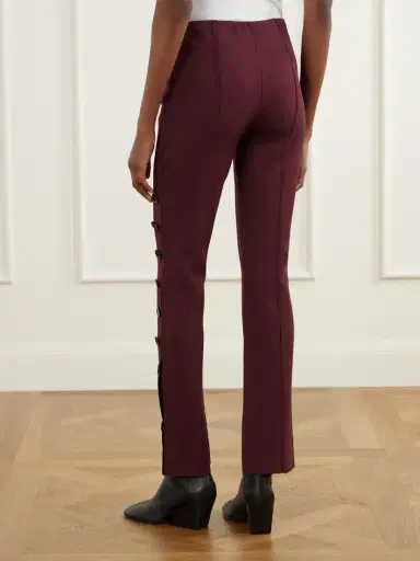 Proenza Schouler Martina Button-embellished Stretch-jersey Skinny Pants | Thumbnail 4