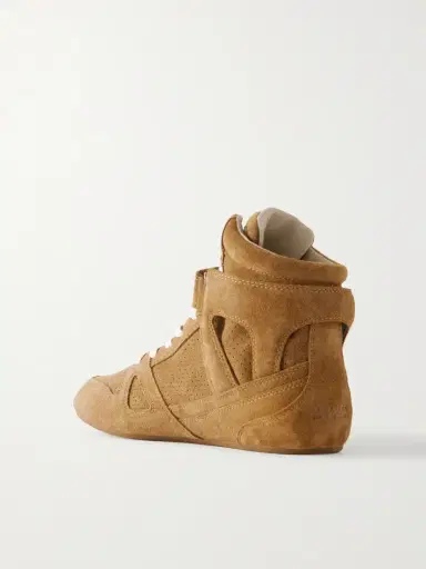 Isabel Marant Senny Perforated Suede High-top Sneakers | Thumbnail 3