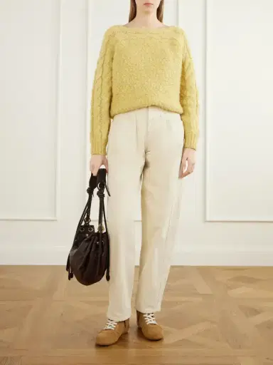 Isabel Marant Senny Perforated Suede High-top Sneakers | Thumbnail 4