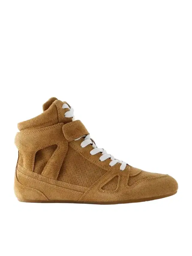 Isabel Marant Senny Perforated Suede High-top Sneakers