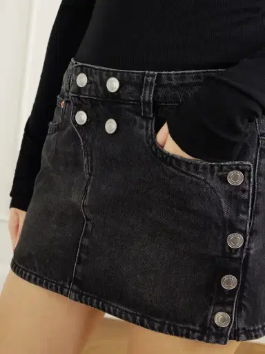 Isabel Marant Ralma Button-detailed Denim Mini Skirt | Thumbnail 5 Isabel Marant Ralma Button-detailed Denim Mini Skirt | Thumbnail 5
