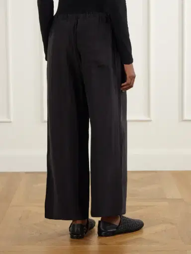 James Perse Silk-habotai Wide-leg Drawstring Pants | Thumbnail 4 James Perse Silk-habotai Wide-leg Drawstring Pants | Thumbnail 4