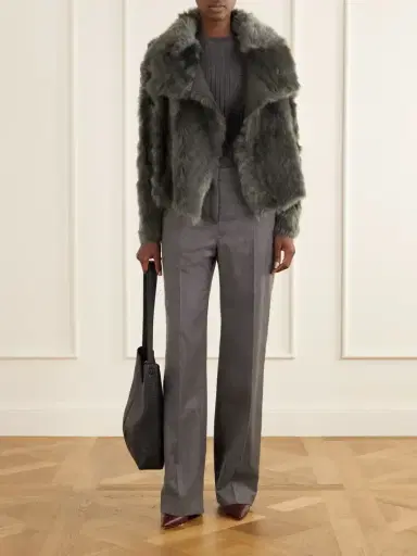 Yves Salomon Reversible Shearling And Leather Jacket | Thumbnail 2
