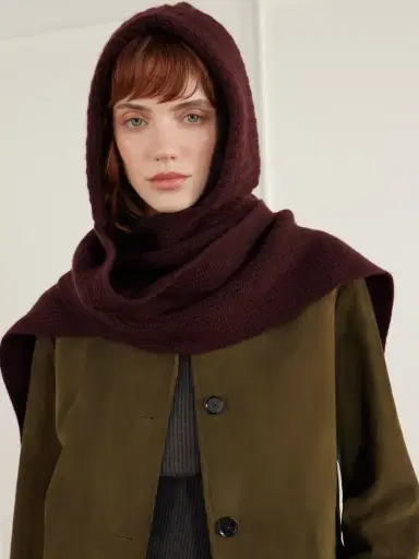 Yves Salomon Hooded Ribbed Wool And Cashmere-blend Snood | Thumbnail 2