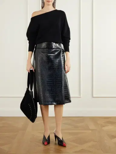 Isabel Marant Luza 100 Paneled Snake-effect Leather Pumps | Thumbnail 4 Isabel Marant Luza 100 Paneled Snake-effect Leather Pumps | Thumbnail 4