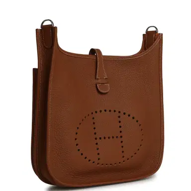 HERMÈS Hermes Evelyne III PM Gold Clemence Palladium Hardware | Thumbnail 2