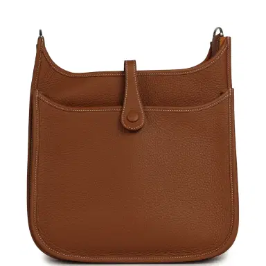 HERMÈS Hermes Evelyne III PM Gold Clemence Palladium Hardware | Thumbnail 4