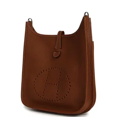 HERMÈS Hermes Evelyne III PM Gold Clemence Palladium Hardware | Thumbnail 5