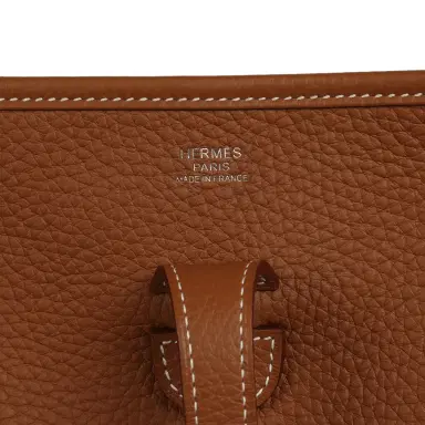 HERMÈS Hermes Evelyne III PM Gold Clemence Palladium Hardware | Thumbnail 7