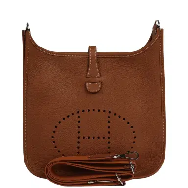 HERMÈS Hermes Evelyne III PM Gold Clemence Palladium Hardware | Thumbnail 1