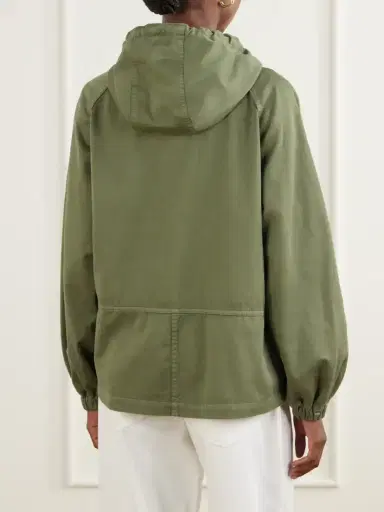 Loewe Logo-embroidered Cotton-canvas Hooded Parka | Thumbnail 4