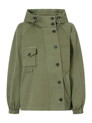 Loewe Logo-embroidered Cotton-canvas Hooded Parka | Thumbnail 1