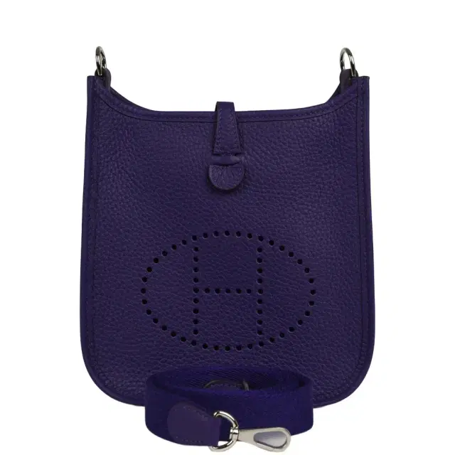 HERMÈS Hermes Evelyne TPM Purple Clemence Palladium Hardware