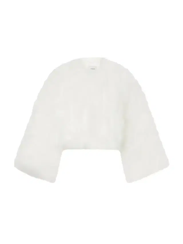Yves Salomon Cropped Feather-trimmed Satin Cape