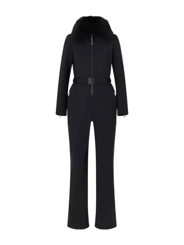 Yves Salomon Shearling-trimmed Belted Ski Suit