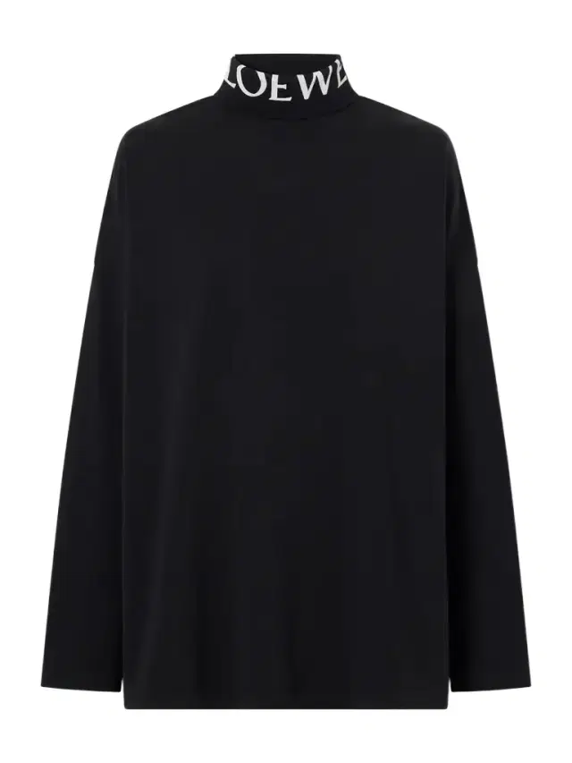 Loewe Logo-print Cotton-jersey Turtleneck Sweatshirt