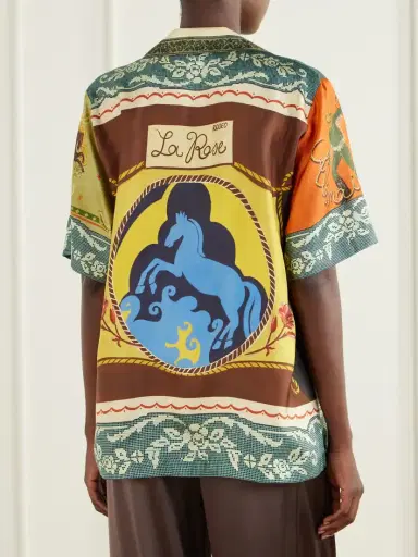 ALÉMAIS Ace Printed Silk-twill Shirt | Thumbnail 3 ALÉMAIS Ace Printed Silk-twill Shirt | Thumbnail 3
