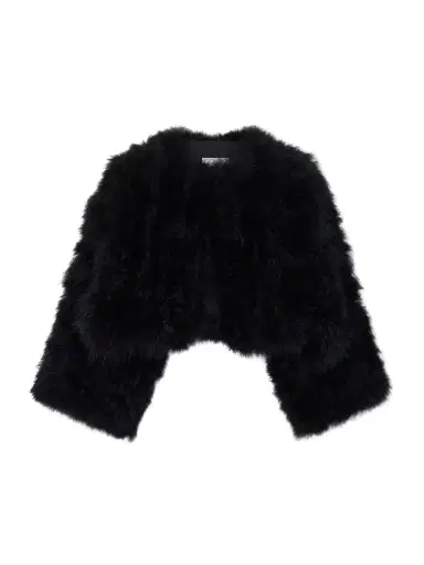 Yves Salomon Cropped Feather-trimmed Satin Cape | Thumbnail 1 Yves Salomon Cropped Feather-trimmed Satin Cape | Thumbnail 1