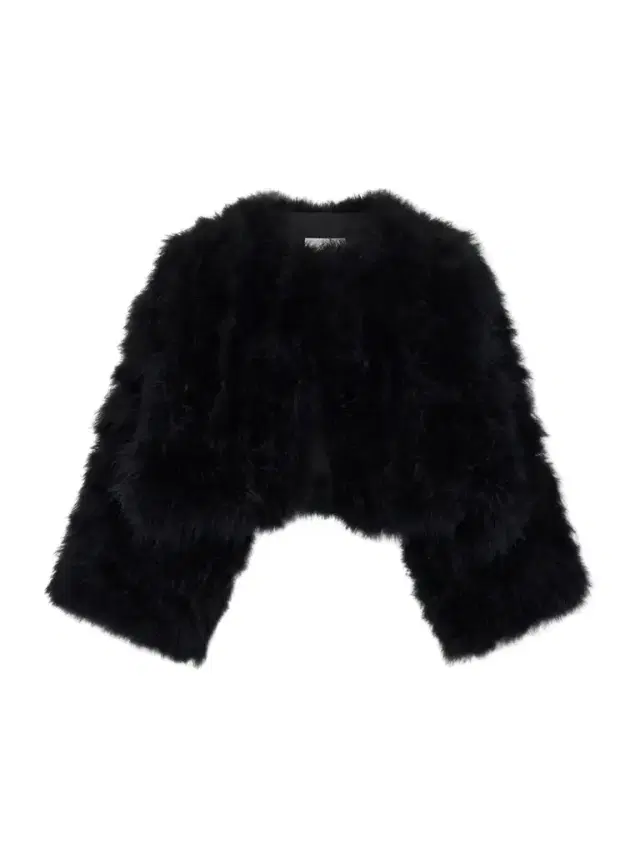 Yves Salomon Cropped Feather-trimmed Satin Cape