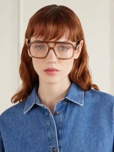 Loewe Slim Aviator-style Acetate Glasses | Thumbnail 2
