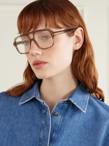 Loewe Slim Aviator-style Acetate Glasses | Thumbnail 5