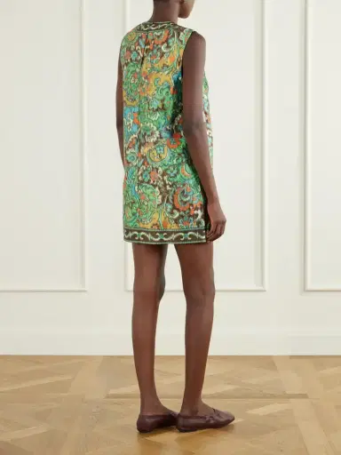 ALÉMAIS Charlotte Floral-jacquard Satin Mini Dress | Thumbnail 3 ALÉMAIS Charlotte Floral-jacquard Satin Mini Dress | Thumbnail 3