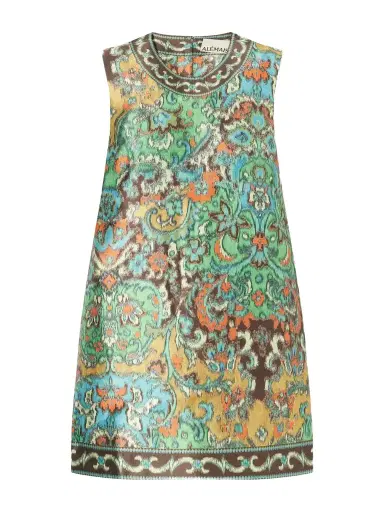 ALÉMAIS Charlotte Floral-jacquard Satin Mini Dress | Thumbnail 1 ALÉMAIS Charlotte Floral-jacquard Satin Mini Dress | Thumbnail 1