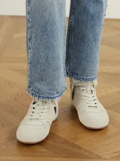 Isabel Marant Senny Perforated Suede High-top Sneakers | Thumbnail 2