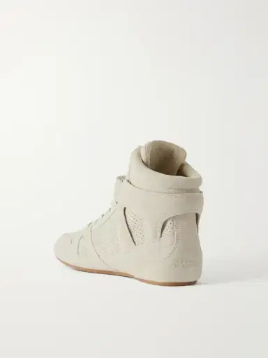 Isabel Marant Senny Perforated Suede High-top Sneakers | Thumbnail 3
