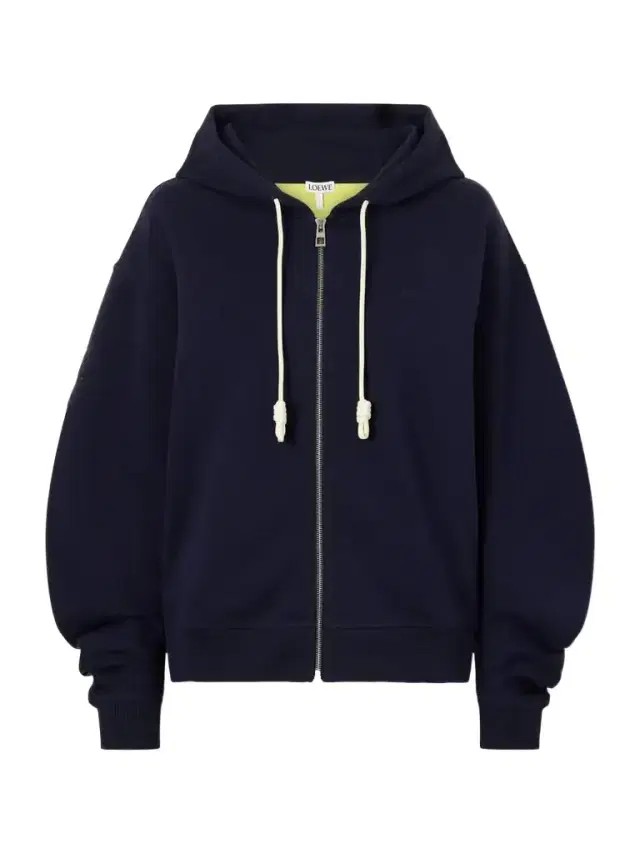 Loewe Logo-embroidered Cotton-jersey Hooded Zip-up Sweatshirt