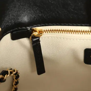 Chanel Pre-owned Chanel Top Handle Bucket Bag Black Calfskin Gold Hardware | Thumbnail 11 Chanel Pre-owned Chanel Top Handle Bucket Bag Black Calfskin Gold Hardware | Thumbnail 11