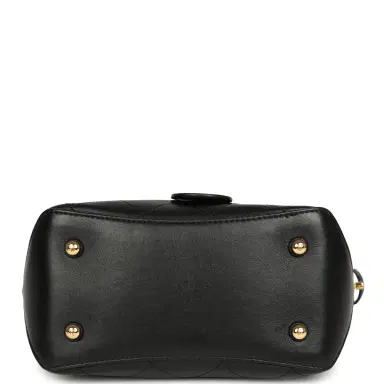 Chanel Pre-owned Chanel Top Handle Bucket Bag Black Calfskin Gold Hardware | Thumbnail 7 Chanel Pre-owned Chanel Top Handle Bucket Bag Black Calfskin Gold Hardware | Thumbnail 7