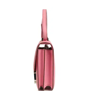 HERMÈS Pre-owned Hermes Constance 18 Bubblegum Epsom Palladium Hardware | Thumbnail 3