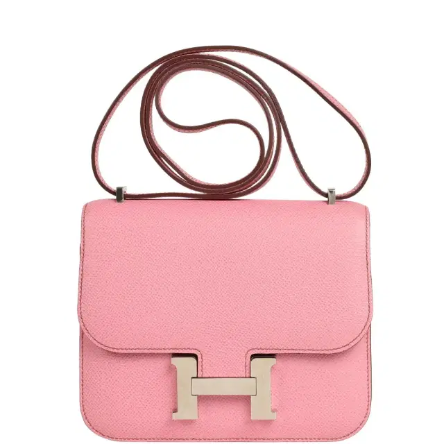 HERMÈS Pre-owned Hermes Constance 18 Bubblegum Epsom Palladium Hardware