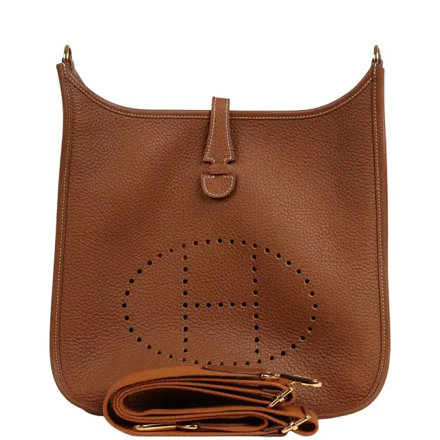 HERMÈS Pre-owned Hermes Evelyne III PM Gold Clemence Gold Hardware