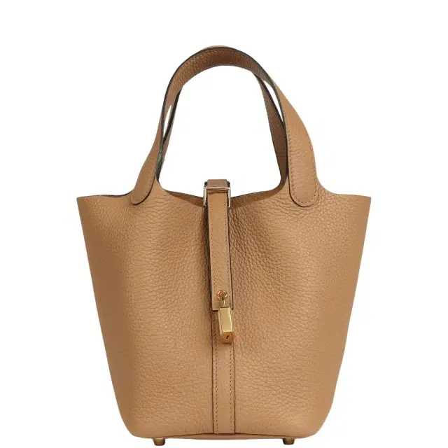 HERMÈS Pre-owned Hermes Picotin Lock 18 Chai Clemence Gold Hardware