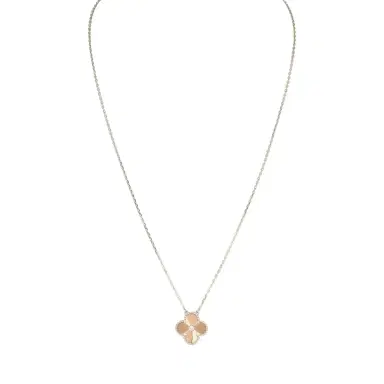 Van Cleef & Arpels Van Cleef & Arpels 2024 Holiday Vintage Alhambra Pendant Necklace Rose Gold Guilloche 18K White Gold & Diamonds | Thumbnail 1 Van Cleef & Arpels Van Cleef & Arpels 2024 Holiday Vintage Alhambra Pendant Necklace Rose Gold Guilloche 18K White Gold & Diamonds | Thumbnail 1